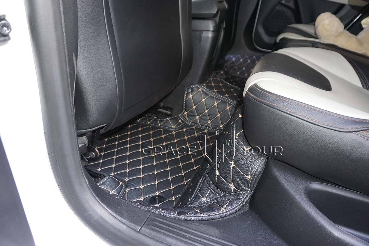 3D коврики из экокожи для Volvo V40 Cross Country, комплект для пассажиров заднего ряда сидений