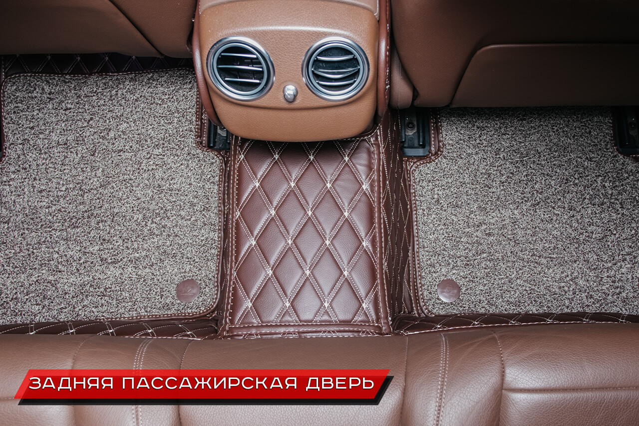 Автомобильные коврики для Mercedes-Benz E-Class, материал экокожа