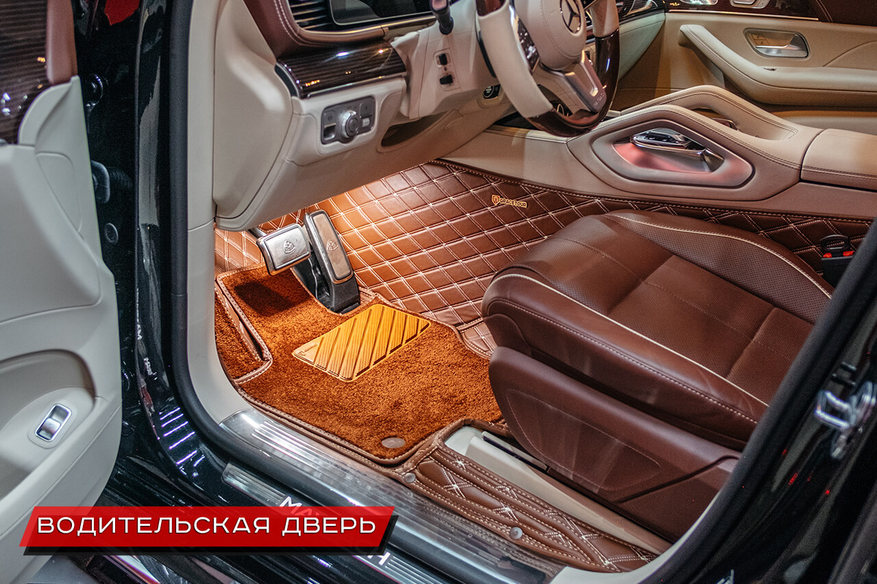 3D-коврики для Mercedes-Benz GLS-Maybach. Водительская дверь